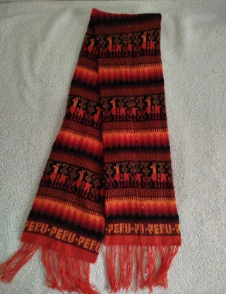 Bufanda alpaca hecha a mano