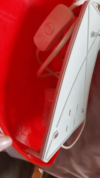 Lámpara Corazón Roja Plástico