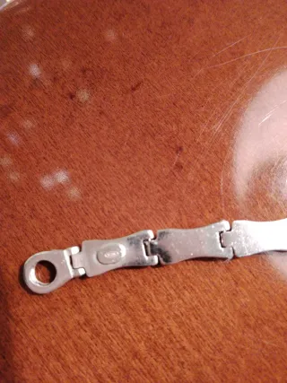 Braccialetto Argento Stile Bambù