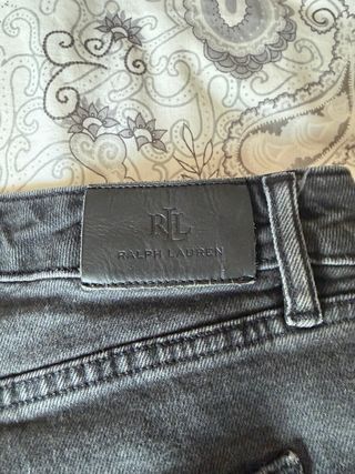 RALPH LAUREN - Pantalón vaquero recto negro