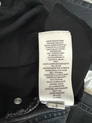 RALPH LAUREN - Pantalón vaquero recto negro