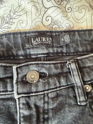 RALPH LAUREN - Pantalón vaquero recto negro