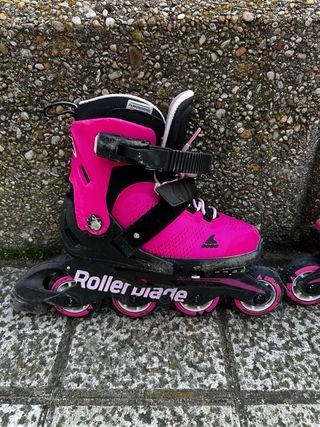 Patines en línea Rollerblade rosas niña