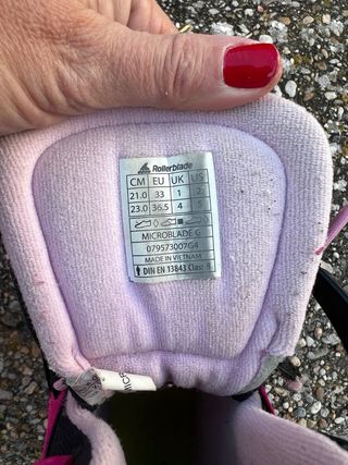 Patines en línea Rollerblade rosas niña