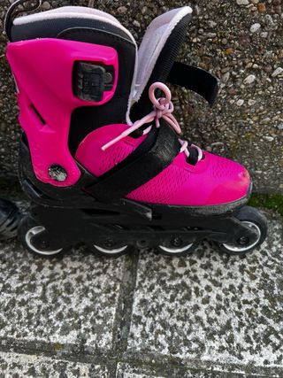 Patines en línea Rollerblade rosas niña