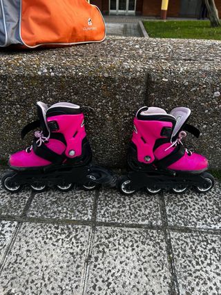 Patines en línea Rollerblade rosas niña