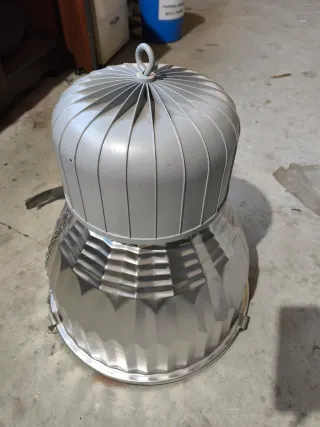 Lámpara colgante industrial completa con bombilla