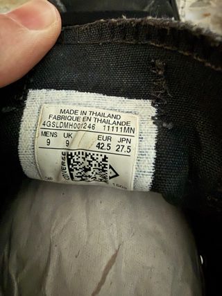 Converse nere taglia 42.5