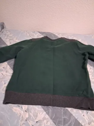 Sudadera Converse chico verde y gris