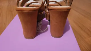 Sandalias de plataforma marrones