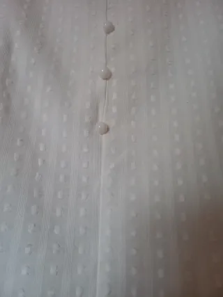 Blusa plumeti blanca Shein Talla S 36