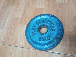 Pesas azules 2kg y 1.5kg