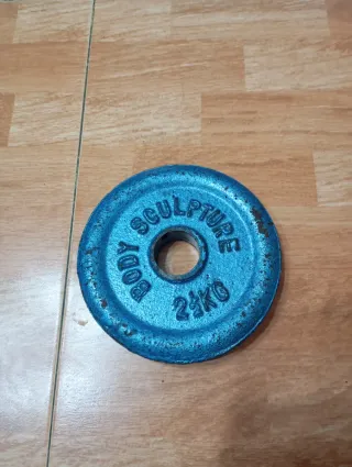 Pesas azules 2kg y 1.5kg