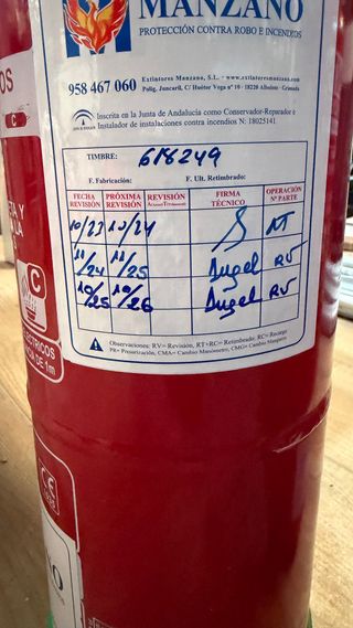 4 Extintores 6kg Polvo ABC