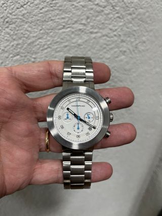 Reloj Morphic Plata y Azul Cronógrafo