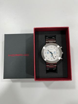 Reloj Morphic Plata y Azul Cronógrafo