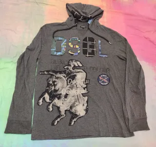 Sudadera Desigual con capucha gris