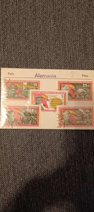 Lote 5 sellos Alemania Democrática