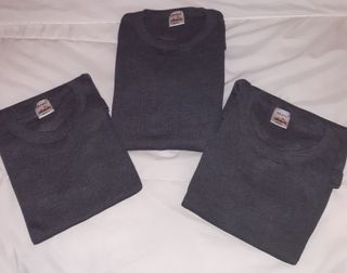 Camiseta interior hombre KEANU gris manga corta.