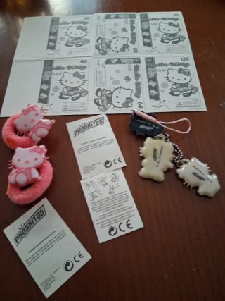 HELLO KITTY, llaveros antiguos, PHOSKITOS, y más