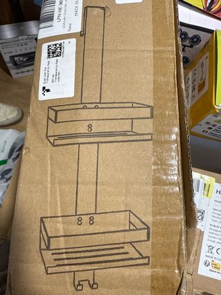 Estantería de ducha metálica