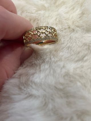 Anillo Xuping Laminado 14k Oro