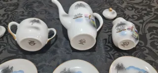 Juego de café japonés de porcelana