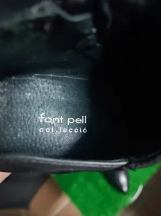 Botines de piel negros para mujer