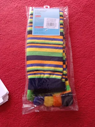 Calcetines de dedos multicolor talla única