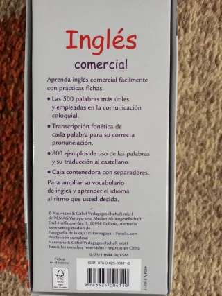 Fichas ingles comercial