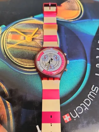 Orologio Swatch navy berry