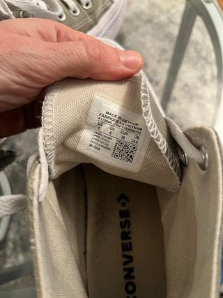 Converse plataforma verde militar