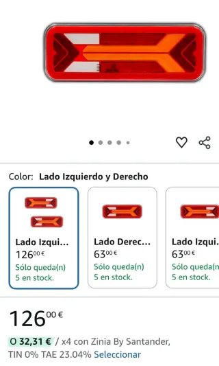 Pilotos traseros para remolque