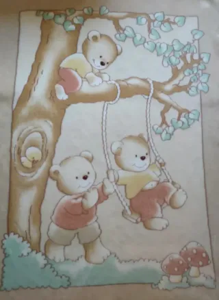 Manta infantil ositos 1.30 x 1.10