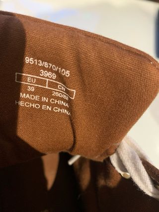 Zapatillas de bota tela marrones