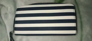 Cartera Tommy Hilfiger Rayas Azul Blanco