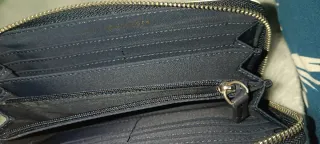 Cartera Tommy Hilfiger Rayas Azul Blanco