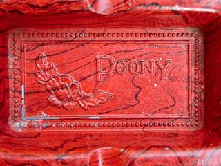 ORIGINAL CENICERO PUBLICIDAD PEONY METAL FUMADOR