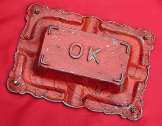 ORIGINAL CENICERO PUBLICIDAD PEONY METAL FUMADOR