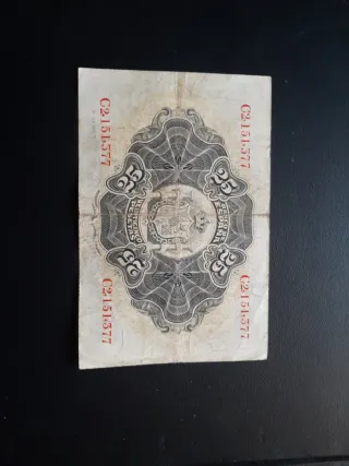 BILLETE DE 25 PESETAS DE 1906 SELLO EN SECO