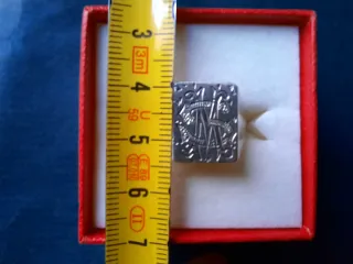 Anillo antiguo plata con iniciales  MS ó SM
