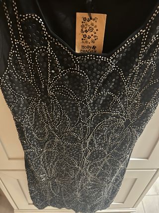 Vestido Joya Mini Holly Bracken Negro Talla S