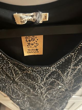 Vestido Joya Mini Holly Bracken Negro Talla S