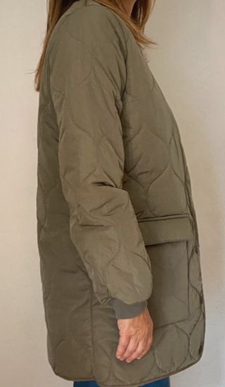 Giacca trapuntata donna verde