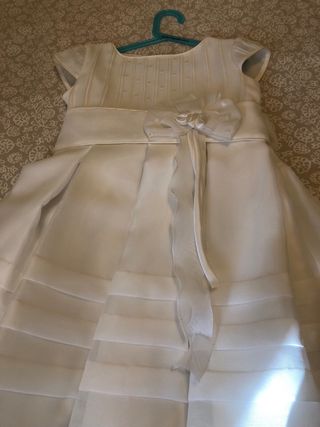 Vestido de Comunión Niña Blanco talla 120
