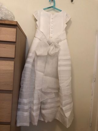 Vestido de Comunión Niña Blanco talla 120