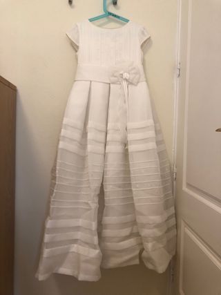Vestido de Comunión Niña Blanco talla 120
