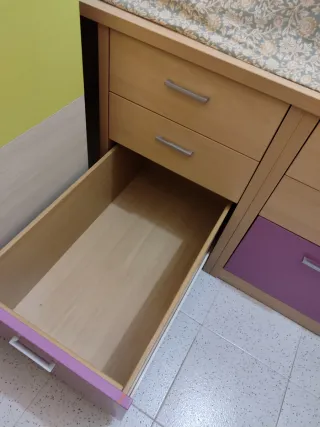 Cama juvenil con cajones