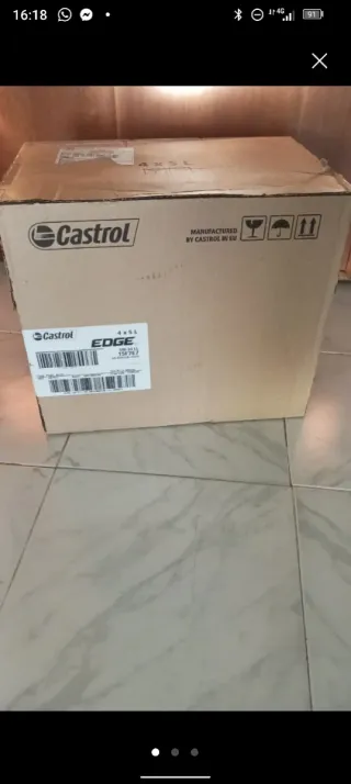 Caja de 4 garrafas de Aceite Castrol Edge 5W-30 LL