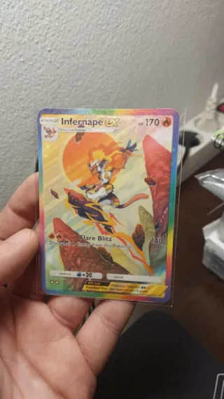 Infernape EX Carta Pokémon Fan Made